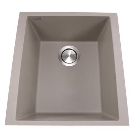 Nantucket Sinks Sink, Granite Composite, 16.125" W x 17" L x 8.25" H PR1716-TR